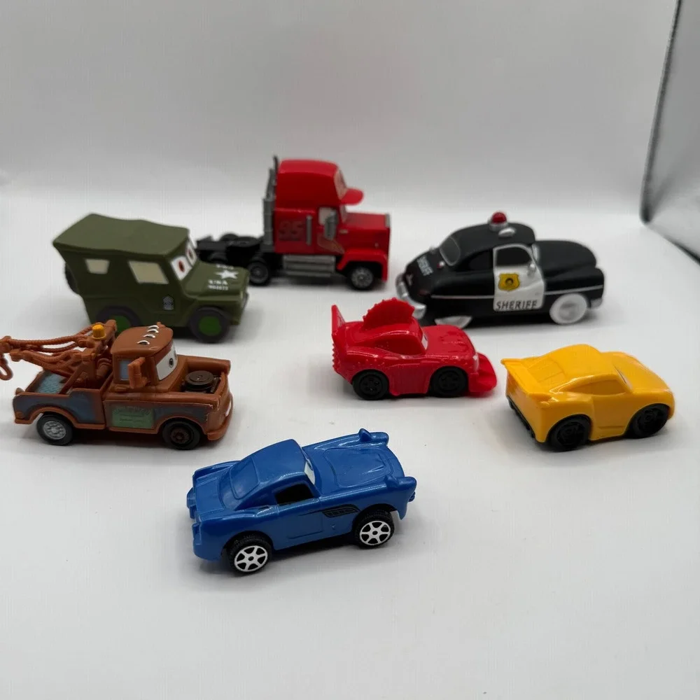 Disney Pixar Cars Toy Vehicle Lot Kids McQueen Mack Mater Sarge Sheriff Cruz